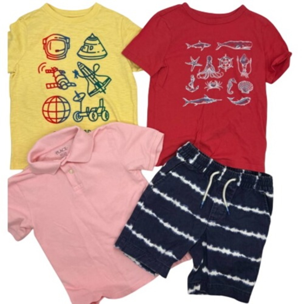 Boy Clothes Size Small Gap‎ & Childrens Place Summer Outside Play Shirts Shorts